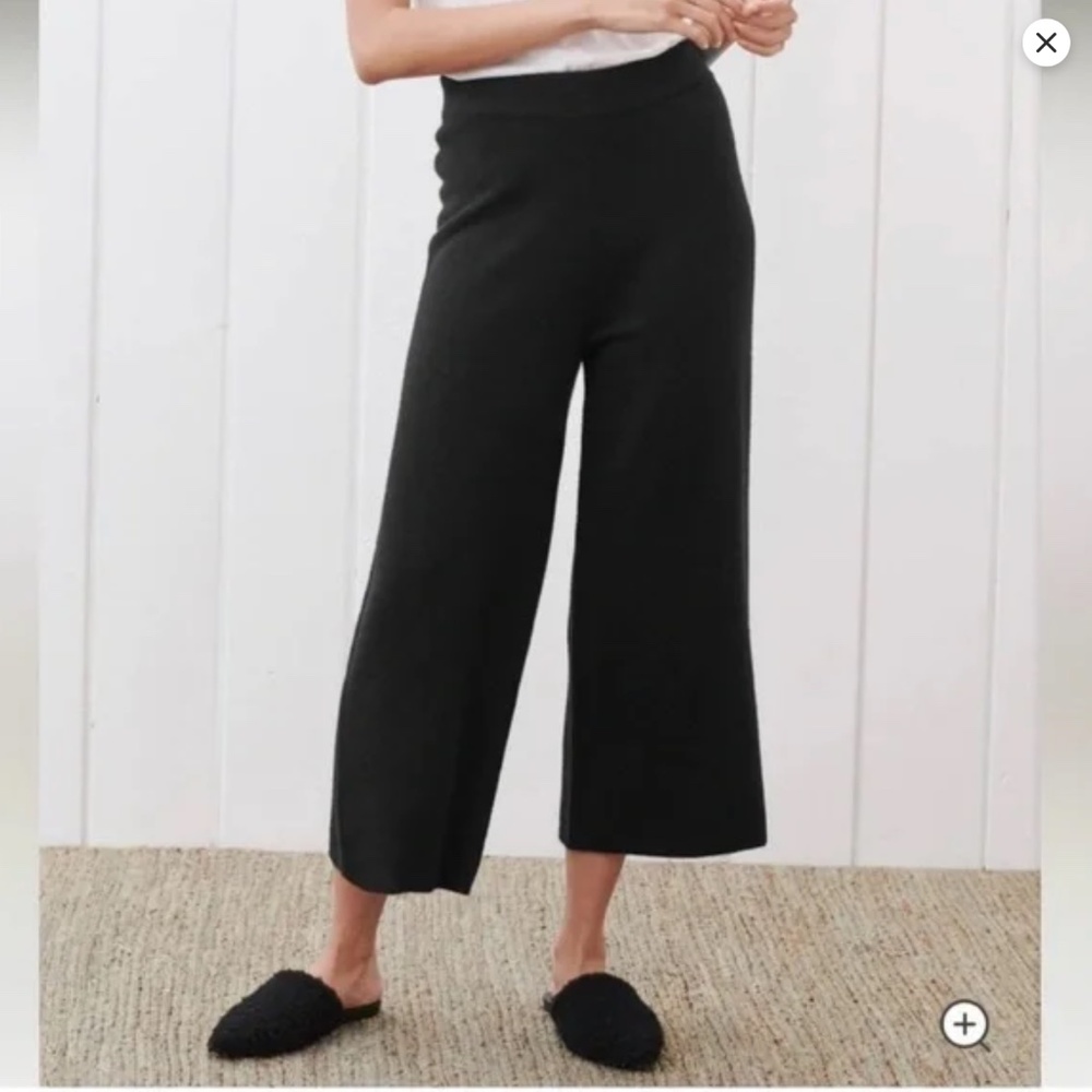 Jenni Kayne Black Wool Culottes